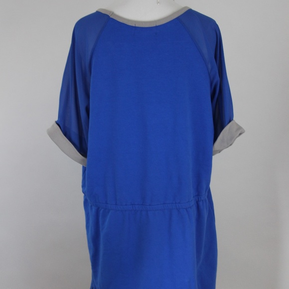 KATE & MALLORY Royal Blue & Gray Drawstring Dress - Picture 6 of 8
